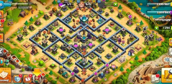 COC204 Maxed Heroes TH13 Village with Strong BH9 and High-Level Barracks 